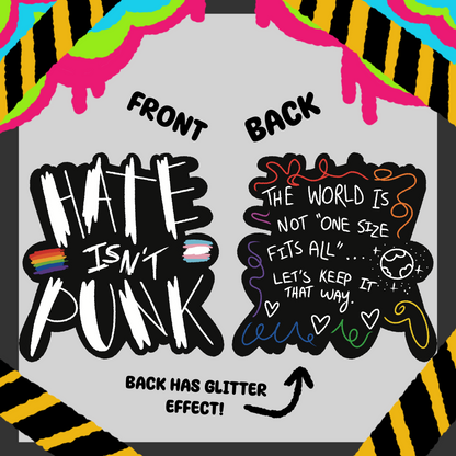 ⚡️{ HATE ISN’T PUNK KEYCHAIN