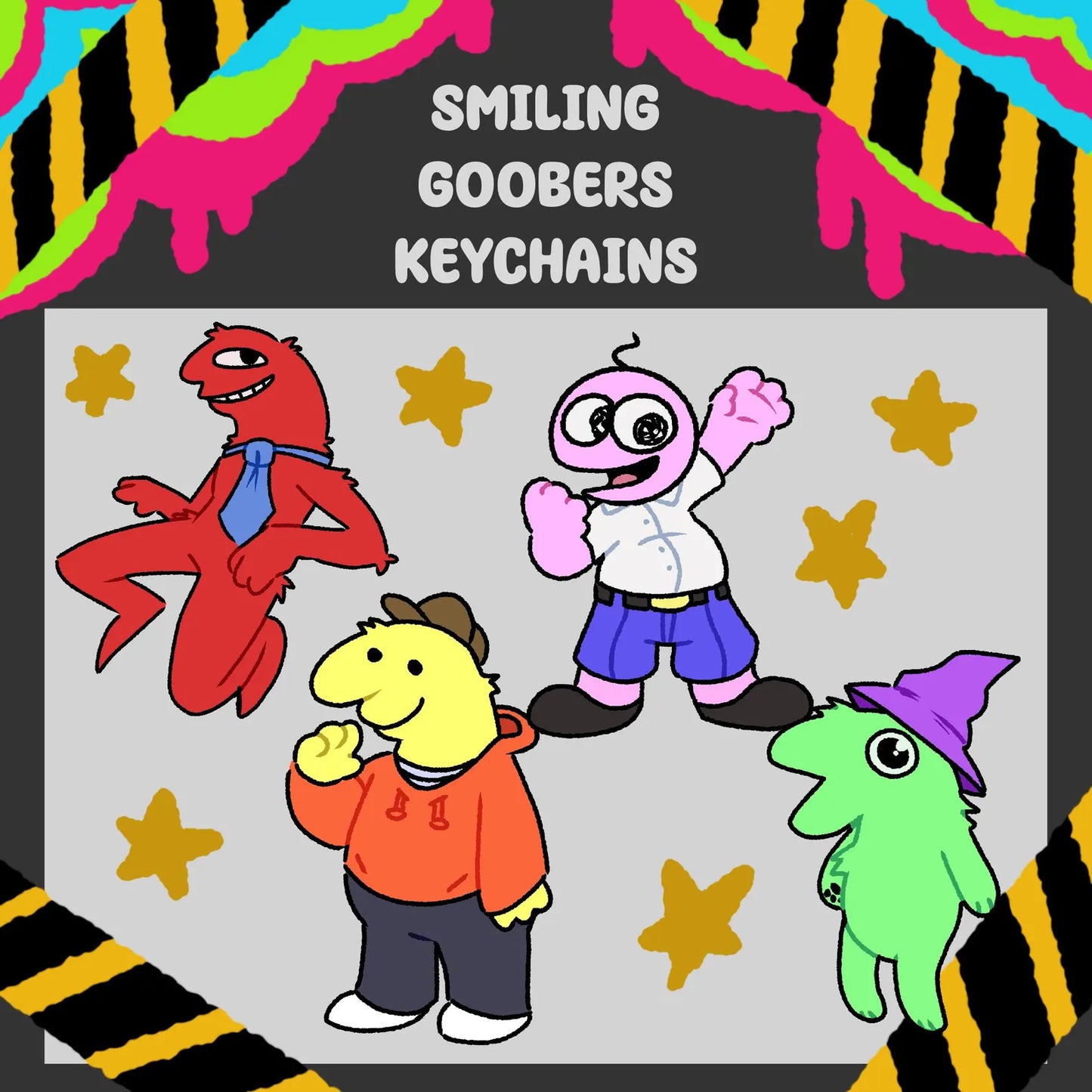 ⚡{ SMILING GOOBERS KEYCHAINS!!