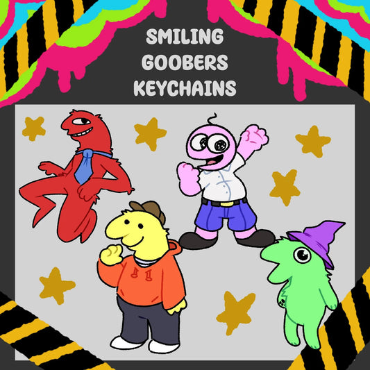 ⚡{ SMILING GOOBERS KEYCHAINS!!